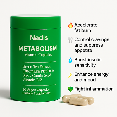 Nadis™ MetaboBoost+ – Weight Management, Block Cravings, Boost Energy