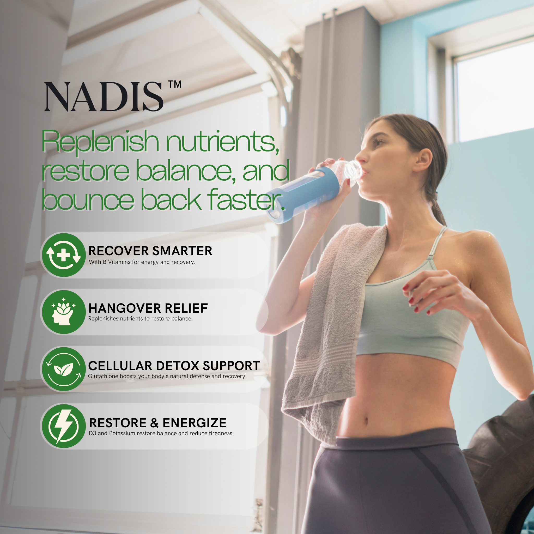 Nadis™ Recover Patch - Daily Replenishment for Energy, Clarity & Recovery