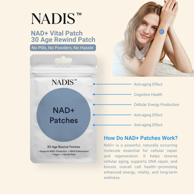 Nadis™ NAD+ Vital Patch – Daily Support for Cellular Energy, Focus & Recovery