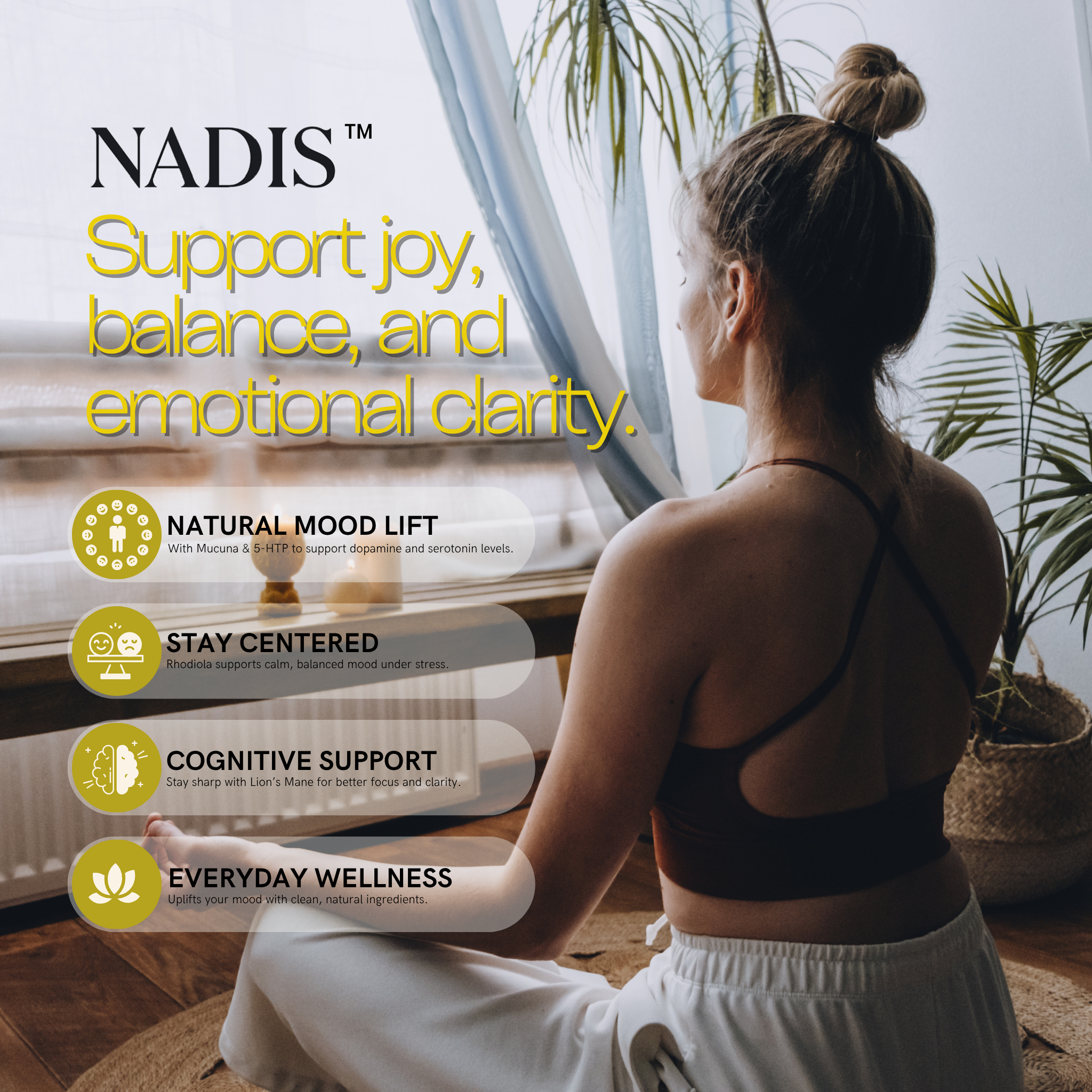 Nadis™ Uplift+ Mood & Focus Patches for Daily Drive, Clarity & Emotional Balance