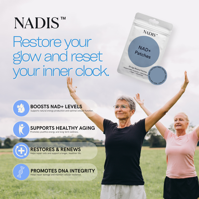 Nadis™ NAD+ Vital Patch – Daily Support for Cellular Energy, Focus & Recovery