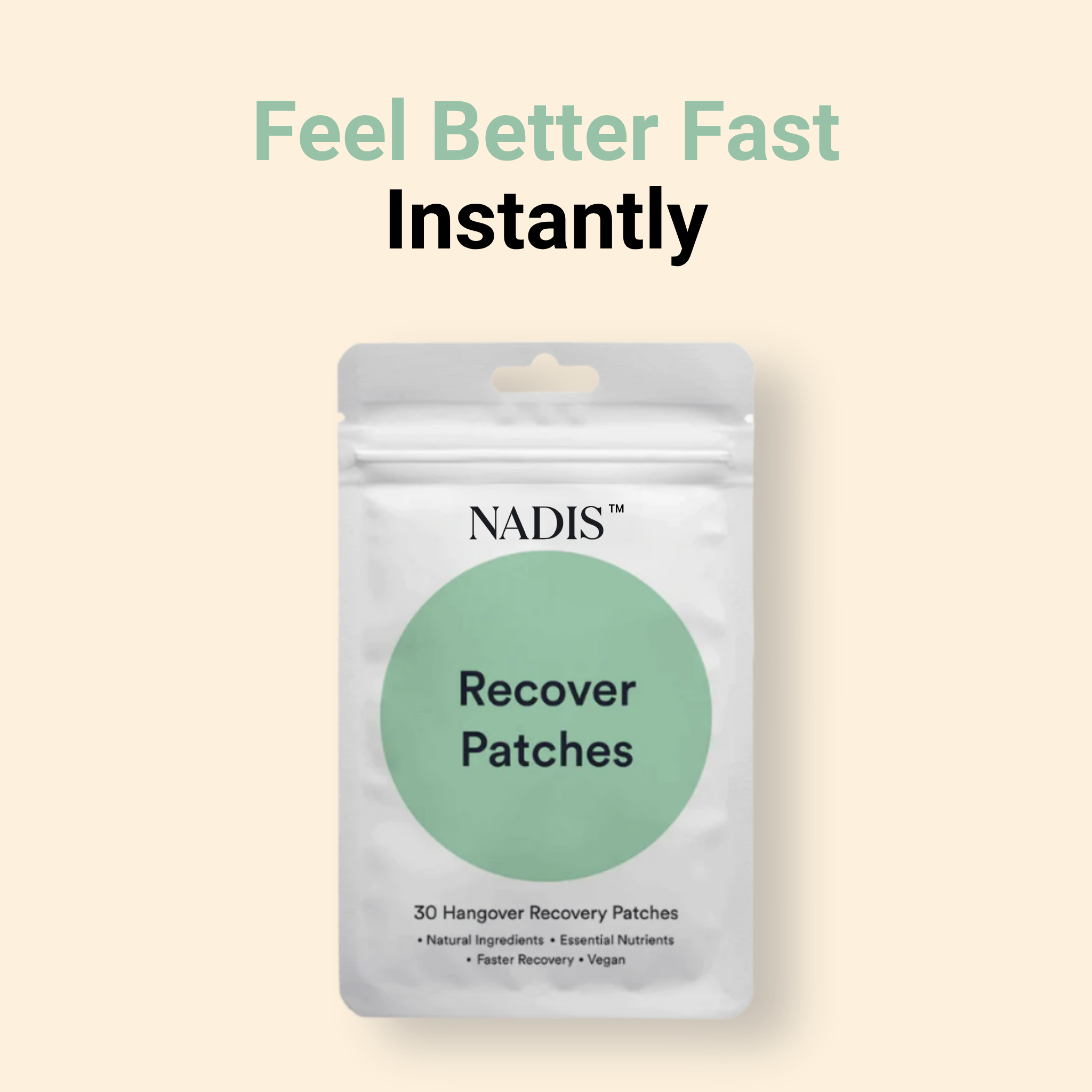 Nadis™ Recover Patch - Daily Replenishment for Energy, Clarity & Recovery